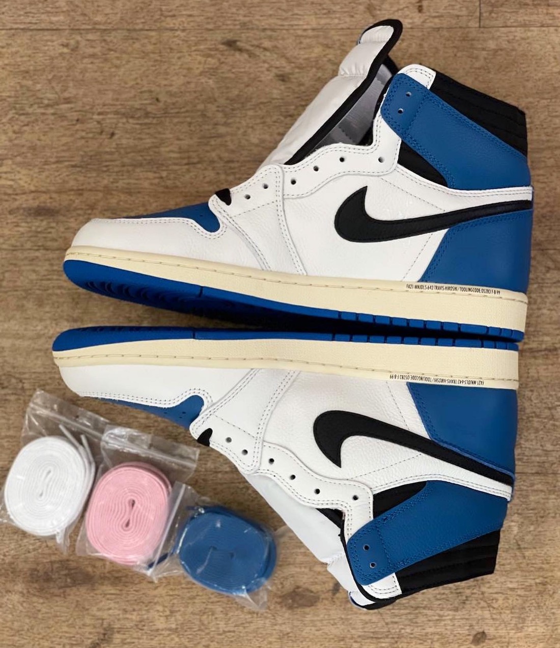 Fragment X Travis Scott X Nike Air Jordan 1 Military Blue First Look Sneaktorious